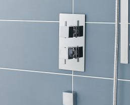 Example image of Pioneer Twin Concealed Thermostatic Shower Valve With Diverter (Polymer).