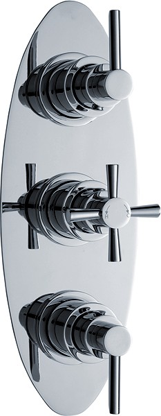 Larger image of Ultra Pixi Triple Concealed Thermostatic Shower Valve (Chrome).
