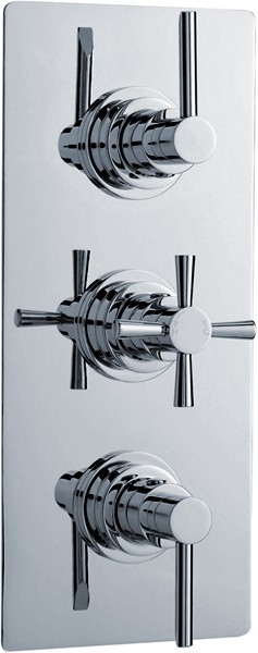 Larger image of Ultra Pixi Triple Concealed Thermostatic Shower Valve (Chrome).