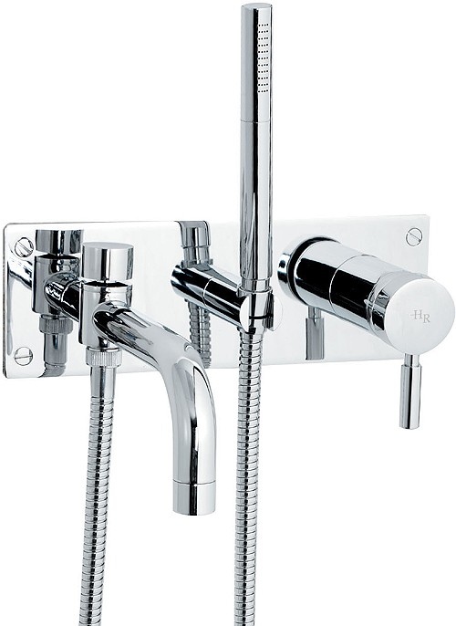 Larger image of Tec Single Lever Wall mounted bath shower mixer + shower kit