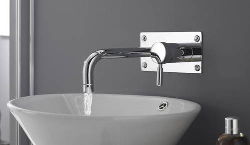 Example image of Hudson Reed Tec Wall Mounted Bath Filler Tap (Chrome).