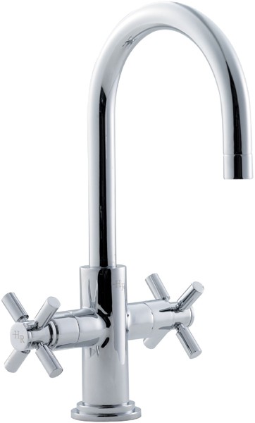 Larger image of Hudson Reed Tec Cross Head Cruciform Mono Basin Mixer Tap.