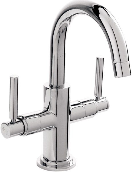 Larger image of Hudson Reed Tec Basin Tap With Small Spout, Waste & Lever Handles.
