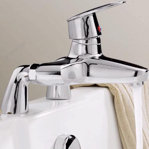 Example image of Ultra Surf Single lever deck mounted bath filler.