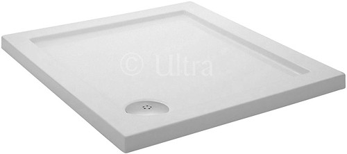 Larger image of Ultra Pearlstone Low Profile Square Shower Tray. 800x800x45mm.