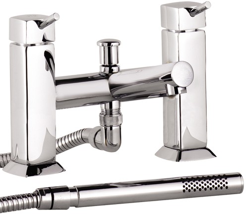 Larger image of Hudson Reed Kia Bath shower mixer with shower kit