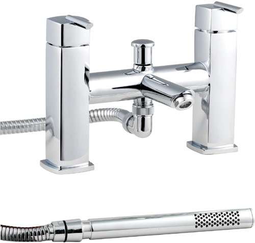 Larger image of Ultra Rialto Bath Shower Mixer Tap With Shower Kit.