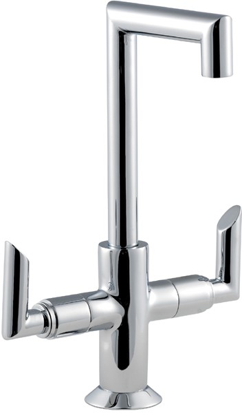 Larger image of Hudson Reed Xeta Cruciform Mono Basin Mixer Tap.