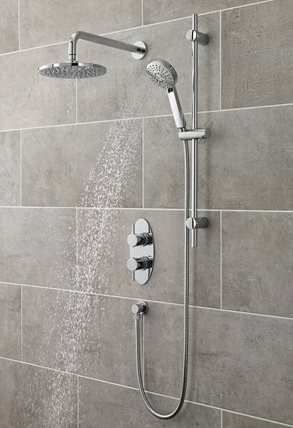 Larger image of Nuie Quest Quest Thermostatic Shower Valve & Water Saving Shower Kit.