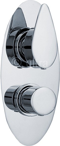 Larger image of Ultra Series 160 3/4" Twin Concealed Thermostatic Shower Valve With Diverter.