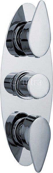 Larger image of Ultra Series 160 Triple Concealed Thermostatic Shower Valve (Chrome).