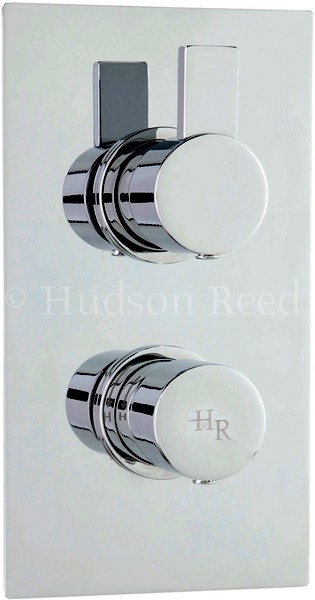 Larger image of Hudson Reed Rapid Twin Concealed Thermostatic Shower Valve (Chrome).