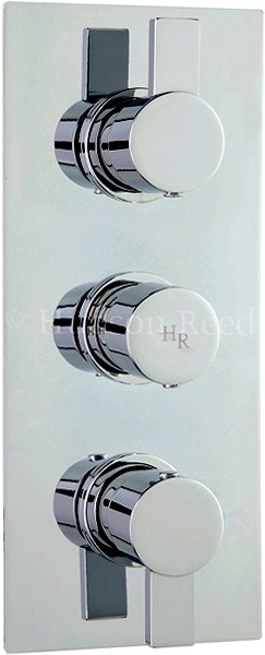 Larger image of Hudson Reed Rapid Triple Concealed Thermostatic Shower Valve (Chrome).