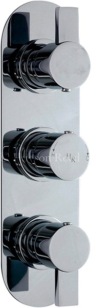 Larger image of Hudson Reed Rapid Triple Concealed Thermostatic Shower Valve (Chrome).