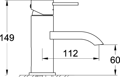 Technical image of Hudson Reed Rapid Basin & Bath Shower Mixer Tap Set (Free Shower Kit).
