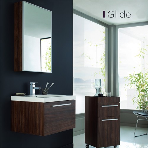 Larger image of Ultra Glide Complete Bathroom Furniture Pack (Walnut). 600W mm.
