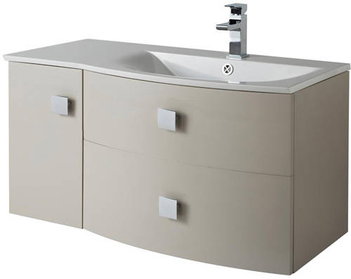 Example image of HR Sarenna Bathroom Furniture Pack 3 (RH, Cashmere)