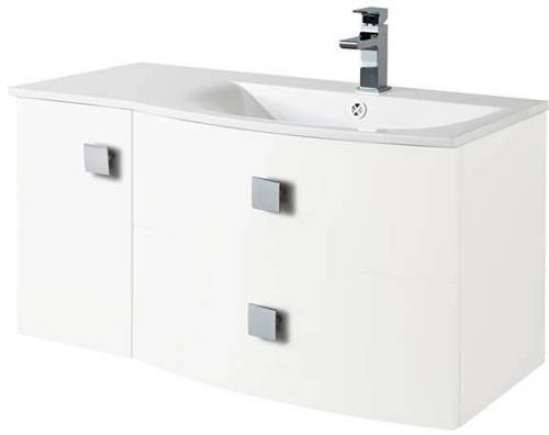 Example image of HR Sarenna Bathroom Furniture Pack 3 (RH, White)