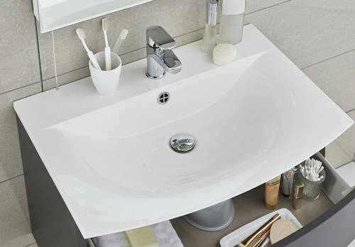 Example image of HR Sarenna Bathroom Furniture Pack 4 (White).