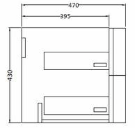 Technical image of HR Sarenna Bathroom Furniture Pack 6 (RH, White)