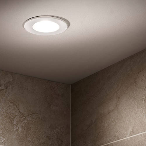 Example image of Hudson Reed Lighting 3 x Shower Spot Lights & Cool White LED Lamps (White).