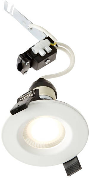 Example image of Hudson Reed Lighting 3 x Shower Spot Lights & Cool White LED Lamps (White).