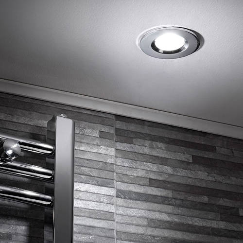 Example image of Hudson Reed Lighting 4 x Shower Spot Lights & Cool White LED Lamps (Chrome).