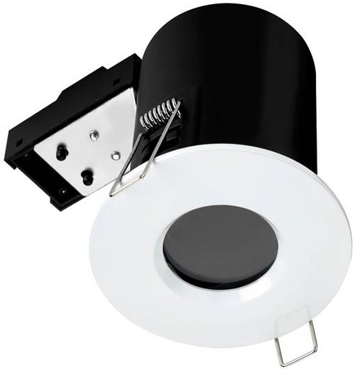 Example image of Hudson Reed Lighting 5 x Fire & Acoustic Spot Light & C White LED Lamps (White).