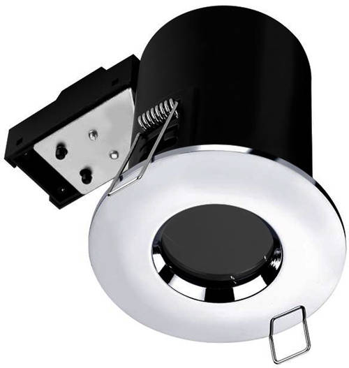 Example image of Hudson Reed Lighting 6 x Fire & Acoustic Spot Light & C White LED Lamp (Chrome)