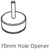 Technical image of Hudson Reed Lighting 4 x Square Shower Light Fitting (240v, Glass & Chrome).