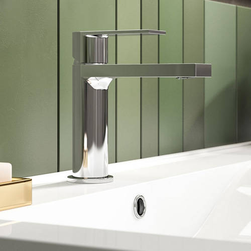 Example image of HR Sottile Mono Basin & Bath Filler Tap Pack (Chrome).