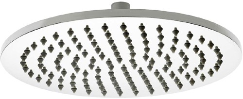 Larger image of Premier Showers Round Shower Head (300mm, Stainless Steel).