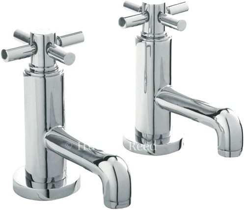 Larger image of Hudson Reed Tec Basin Taps With Cross Handles.