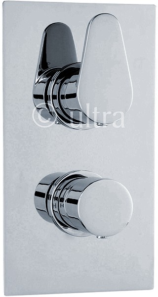 Larger image of Ultra Tilt Twin Concealed Thermostatic Shower Valve (Chrome).