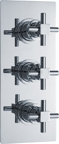 Larger image of Ultra Titan Triple Concealed Thermostatic Shower Valve (Chrome).