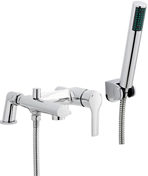 Larger image of Ultra Imogen Bath Shower Mixer Tap With Shower Kit & Wall Bracket.