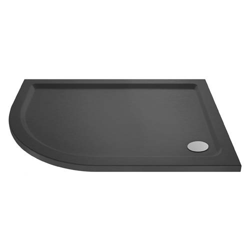 Larger image of Nuie Trays Offset Quadrant Shower Tray 900x800 (LH, Slate Grey).