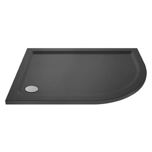 Larger image of Nuie Trays Offset Quadrant Shower Tray 900x800 (RH, Slate Grey).