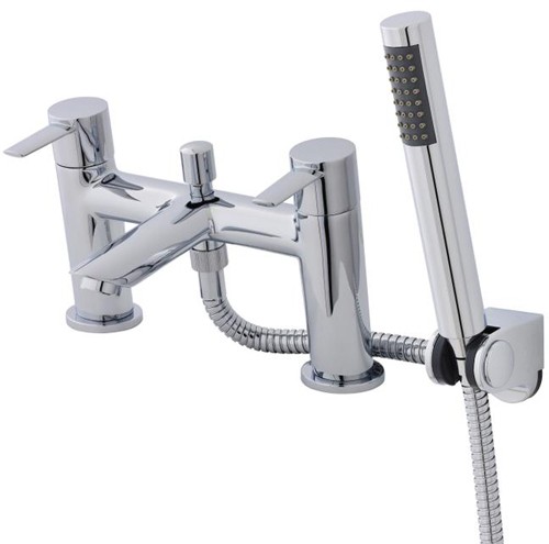 Larger image of Ultra Firth Bath Shower Mixer Tap With Shower Kit  (Chrome).