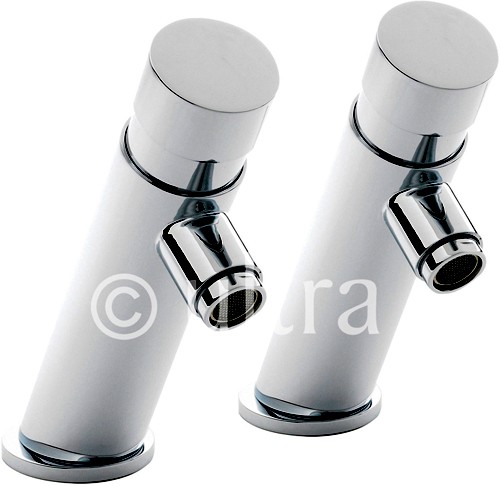 Larger image of Ultra Water Saving Modern Non Concussive Basin Taps (Chrome).