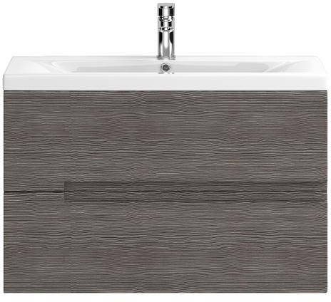 Example image of HR Urban 800mm Wall Vanity With 600mm WC Unit & Basin 1 (Grey Avola).