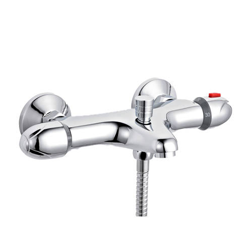 Larger image of Nuie Showers Exposed Thermostatic BSM Valve (2 Outlets, Chrome).