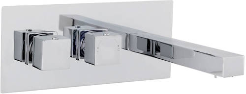 Larger image of Ultra Prospa Thermostatic Wall Mounted Bath Filler Tap (Chrome).