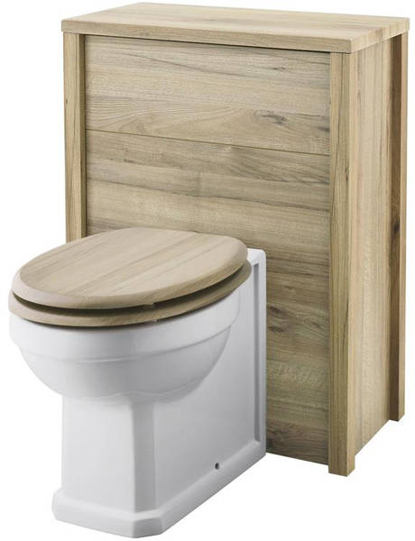 Example image of Old London Furniture 600mm Vanity & 600mm WC Unit Pack (Walnut).