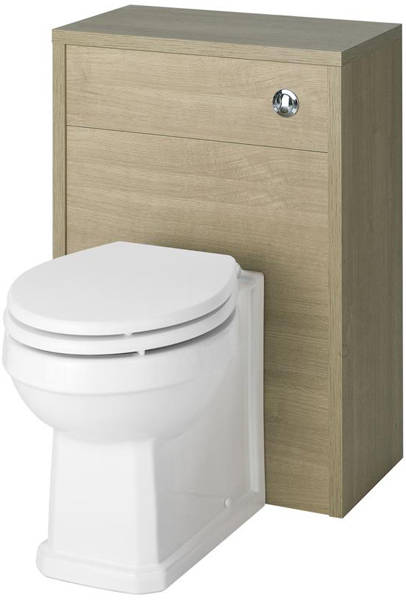 Example image of Old London York 800mm Vanity Unit & 500mm WC Unit Pack (Oak).