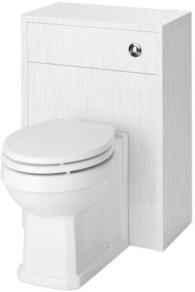 Example image of Old London York 800mm Vanity Unit & 500mm WC Unit Pack (White).