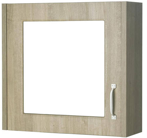 Example image of Old London York 600mm Vanity Unit & Mirror Cabinet Pack (Oak).