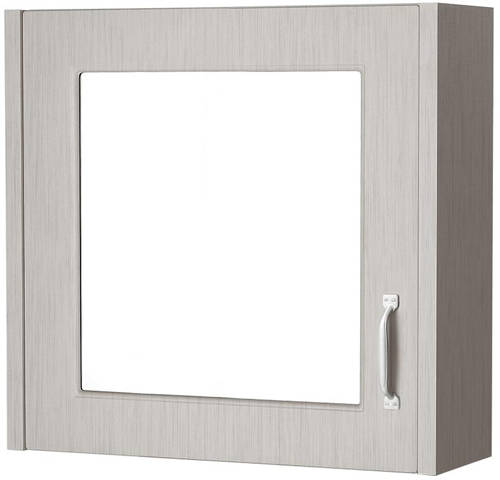 Example image of Old London York 800mm Vanity, 500mm WC Unit & Mirror Cabinet Pack (Grey).