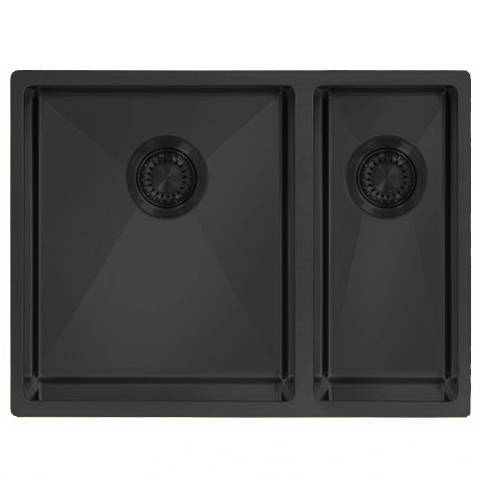 Larger image of UKINOX ColorX Inset Slim Top Kitchen Sink (565/435mm, Black).