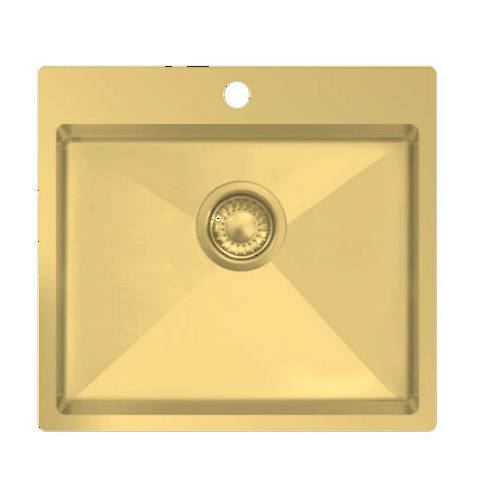 Larger image of UKINOX ColorX Inset Kitchen Sink (550/505mm, Gold).